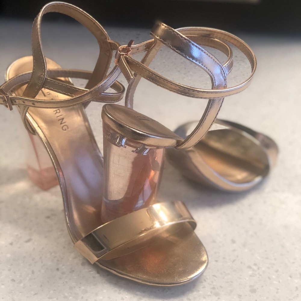 Rose gold heels